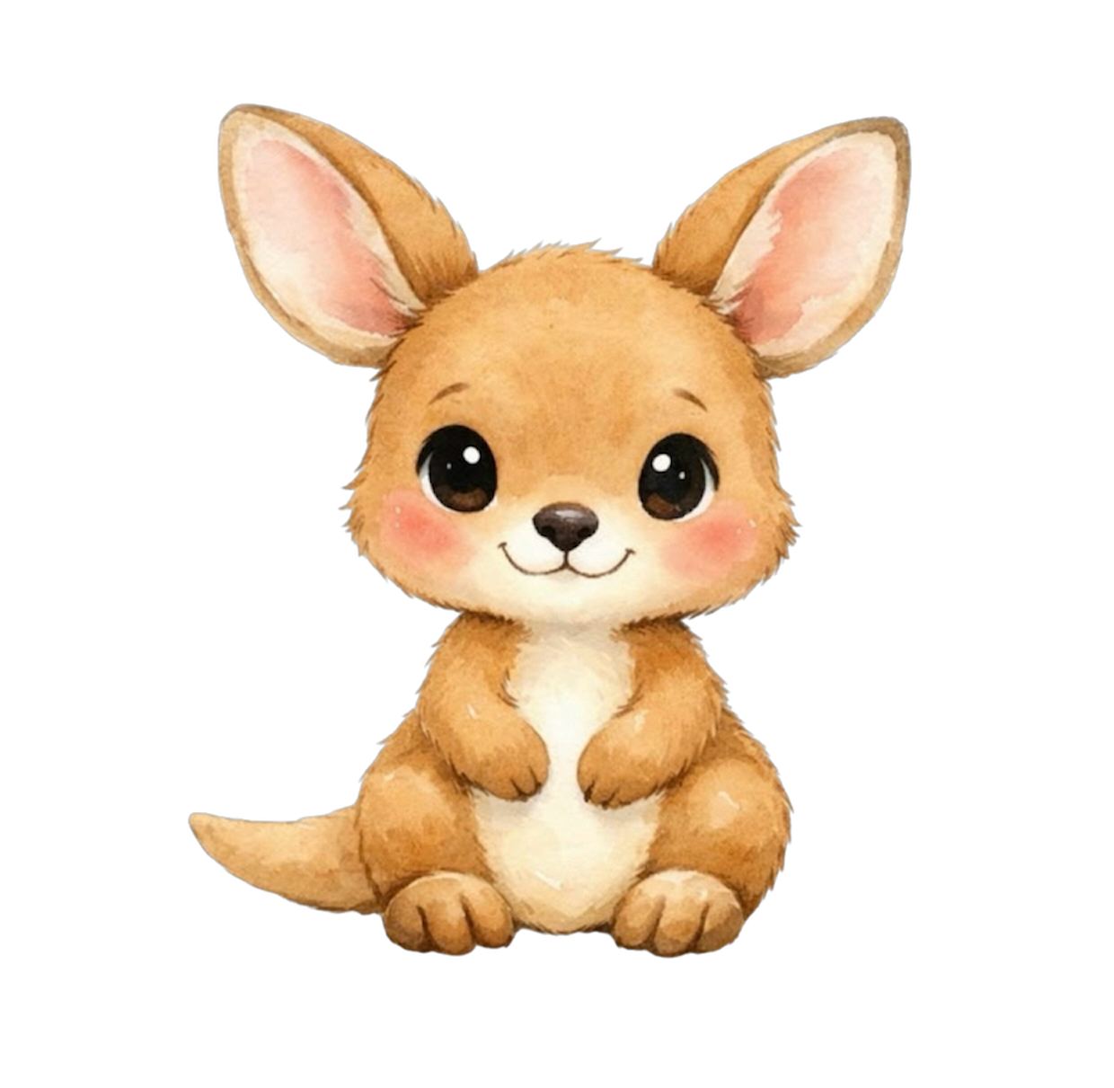 Little Joey, the baby kangaroo mascot of A.H Studio, waving hello